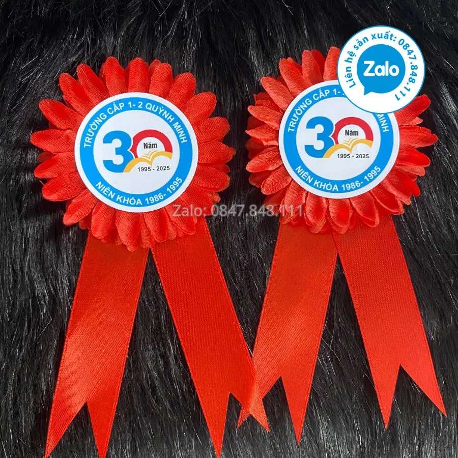 Hoa Cài Áo Kỷ Niệm Họp Niên Khoá: Ghi Dấu Thanh Xuân - Xưởng sản xuất hoa cài áo đại biểu Hoa Cài Áo Kỷ Niệm Niên Khoá: Ghi Dấu Thanh Xuân