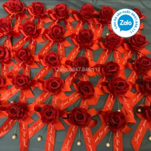 Trang chủ - Hoa cài áo đại biểu - Xưởng sản xuất hoa cài áo đại biểu