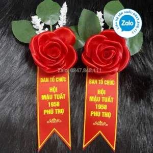 Hoa Cài Áo Kỷ Niệm Hội Ngộ Hội Mậu Tuất 1958 Phú Thọ: Gắn Kết Tình Đồng Hương - Xưởng sản xuất hoa cài áo đại biểu