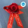 Hoa Cài Áo Tiệc Cưới Đỏ – Hồng