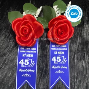 Trang chủ - Hoa cài áo đại biểu - Xưởng sản xuất hoa cài áo đại biểu